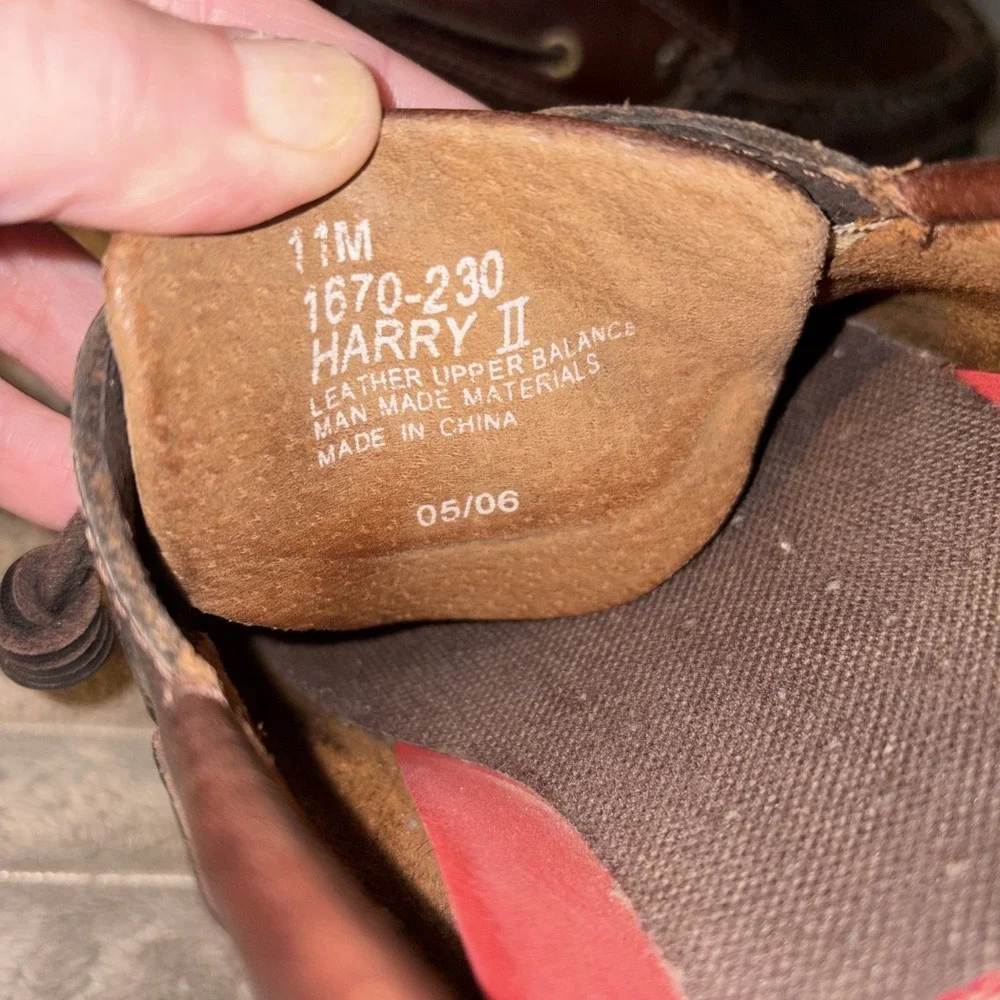 Bass Harry II Men's Size 11 M Shoes Dark Brown Leather‎ Loafers Boat